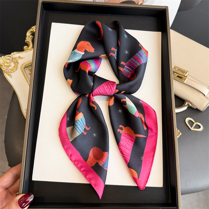 Scarf Silk Square - Foulard carré élégant en soie pour