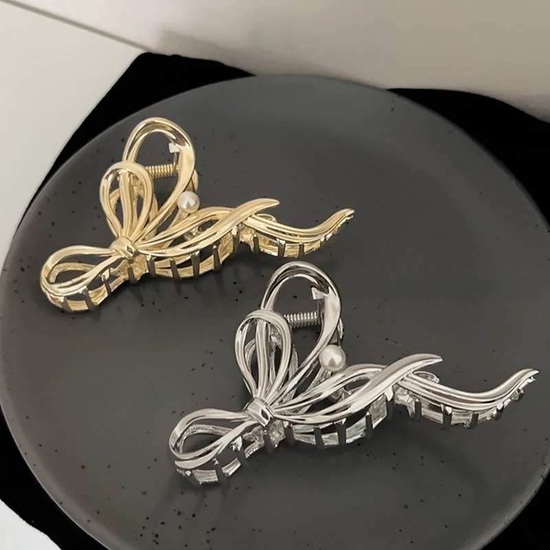 Tie Clip Silver - Nouvelle Pince à Cheveux Élégante pour