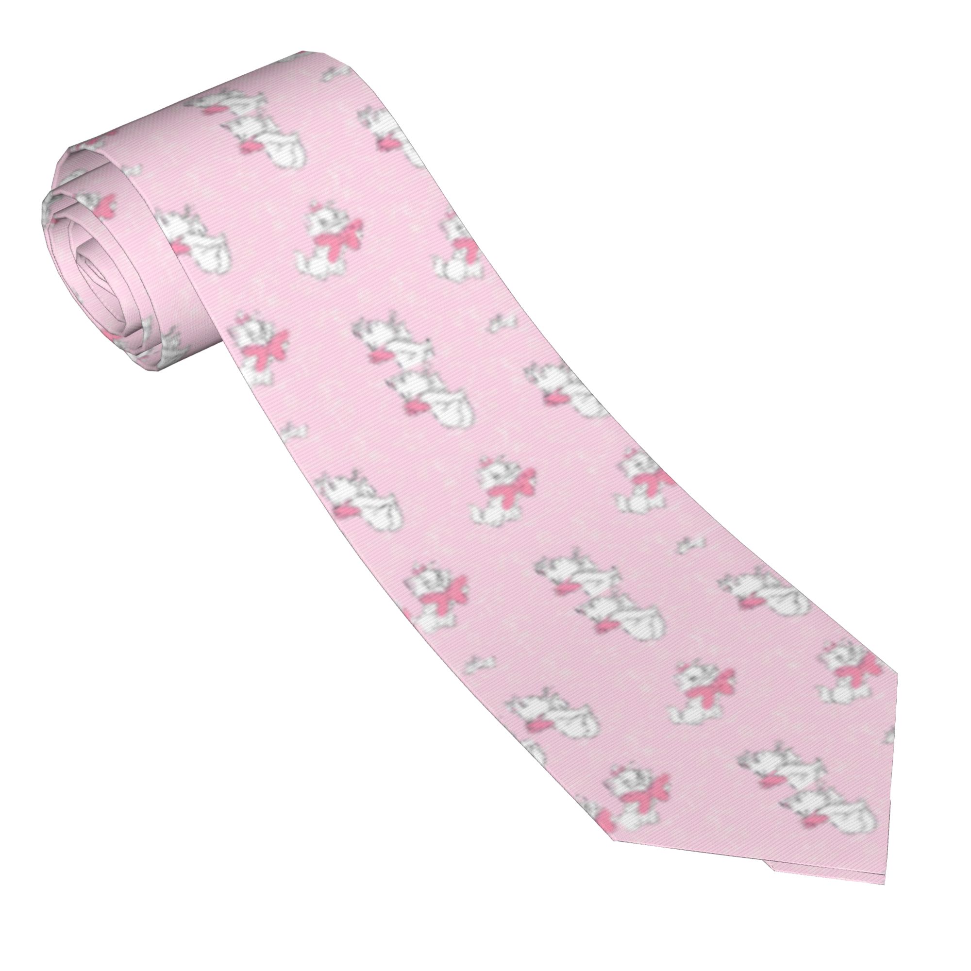 Skinny Tie Men - Cravates Aristocats Maries Cats unisexe, fines,