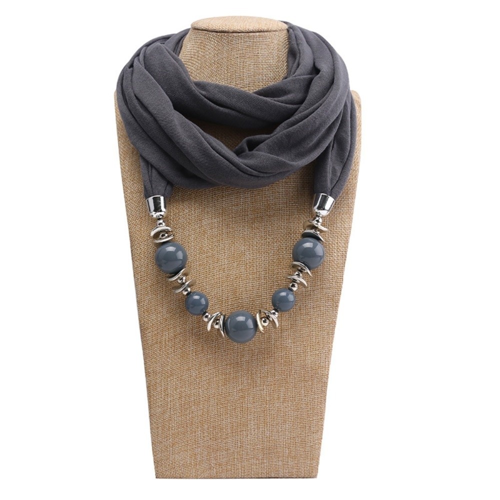 Infinity Scarf Knit - Écharpe-col en mousseline de mode, couleur
