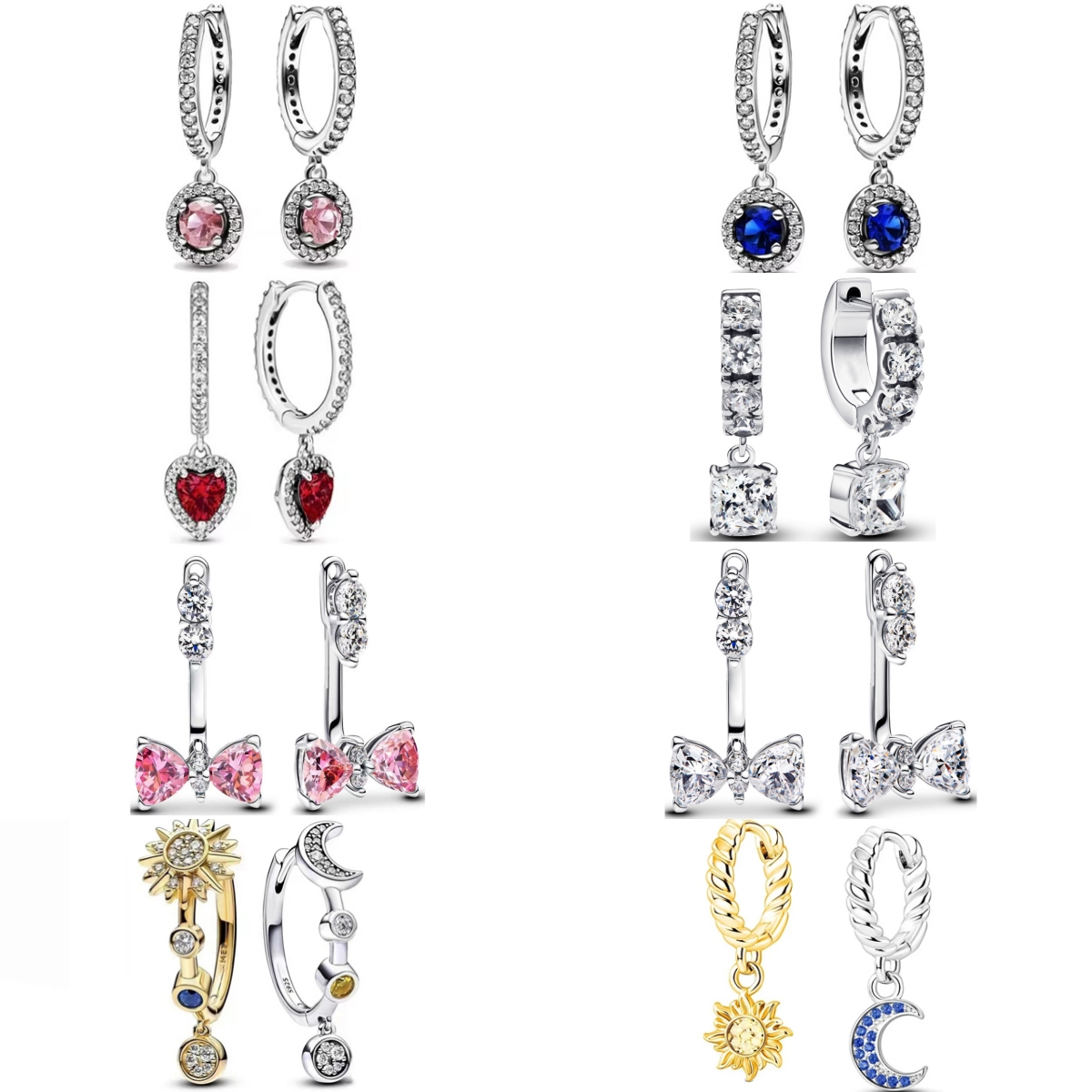 Boucles d'oreilles en argent 9 - Tie Clip Silver avis et prix