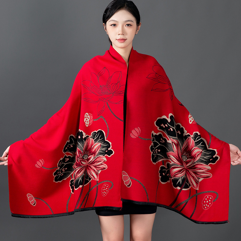 Femmes hiver châle cachemire é - Woven Scarf Blanket avis et prix