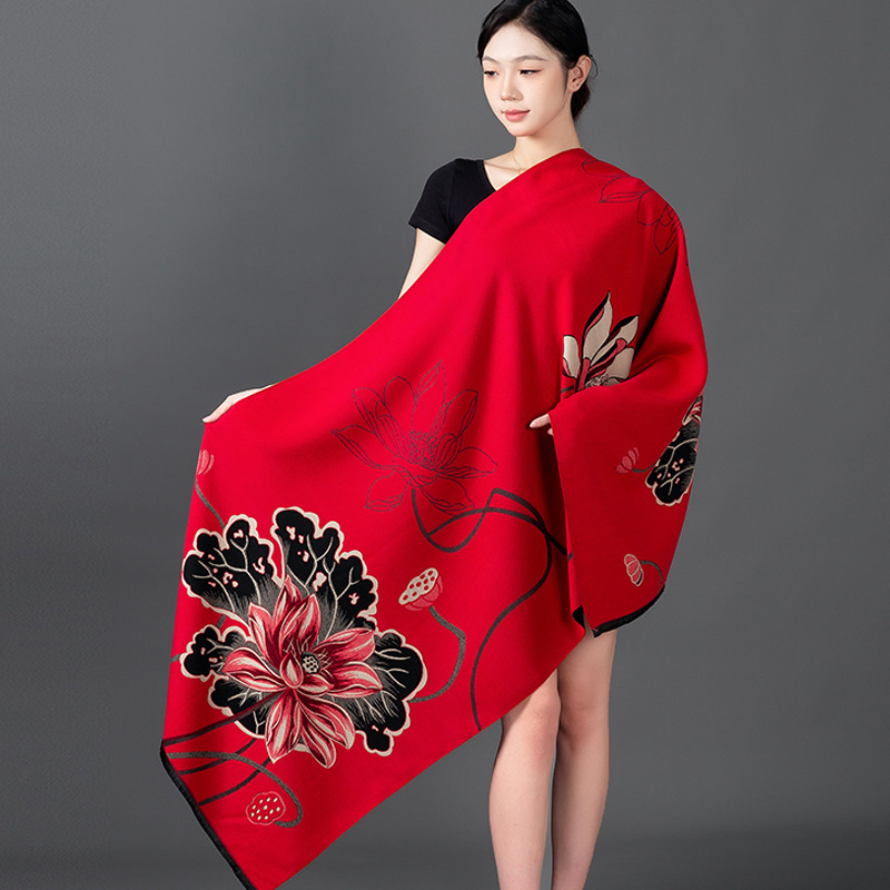 Femmes hiver châle cachemire é - Woven Scarf Blanket avis et prix