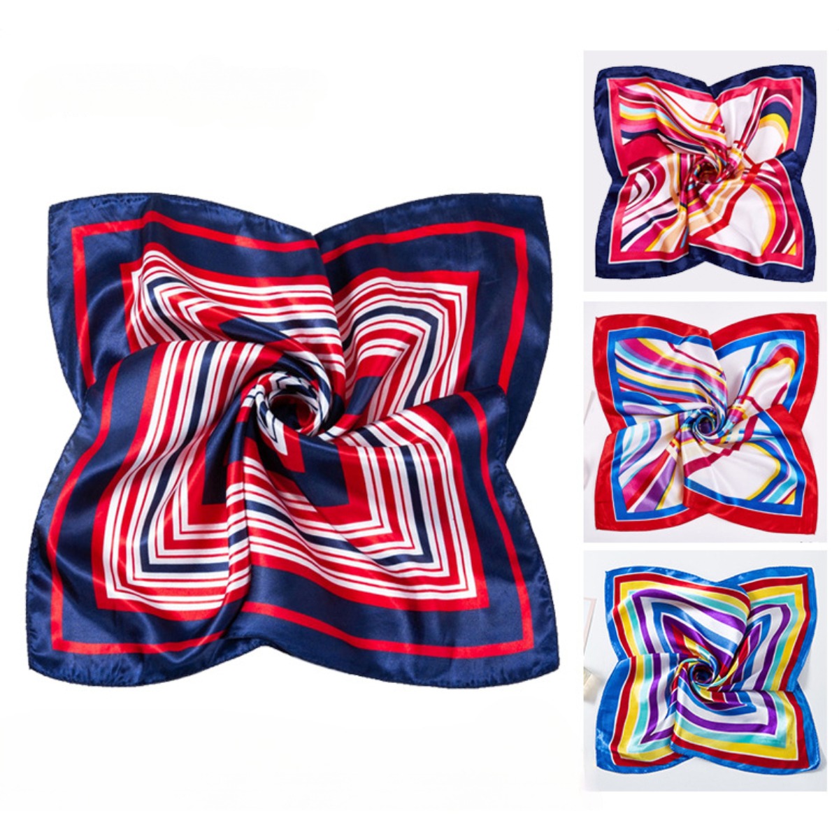 Écharpe carrée imprimée pour f - Silk Neck Scarf avis et prix