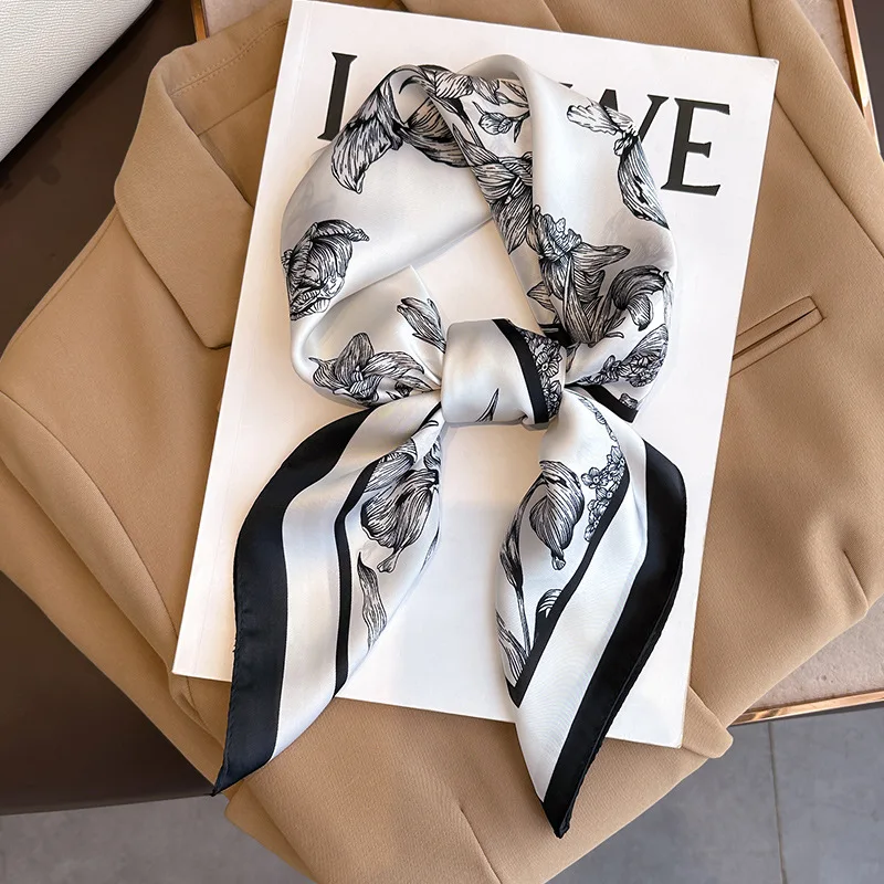 Foulard Carré à Imprimé Floral - Head Wrap Turban avis et prix