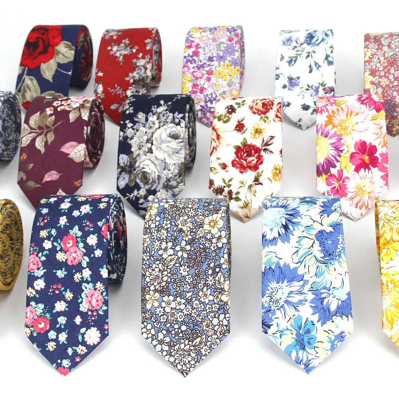Nouvelle cravate florale pour  - Skinny Tie Men avis et prix