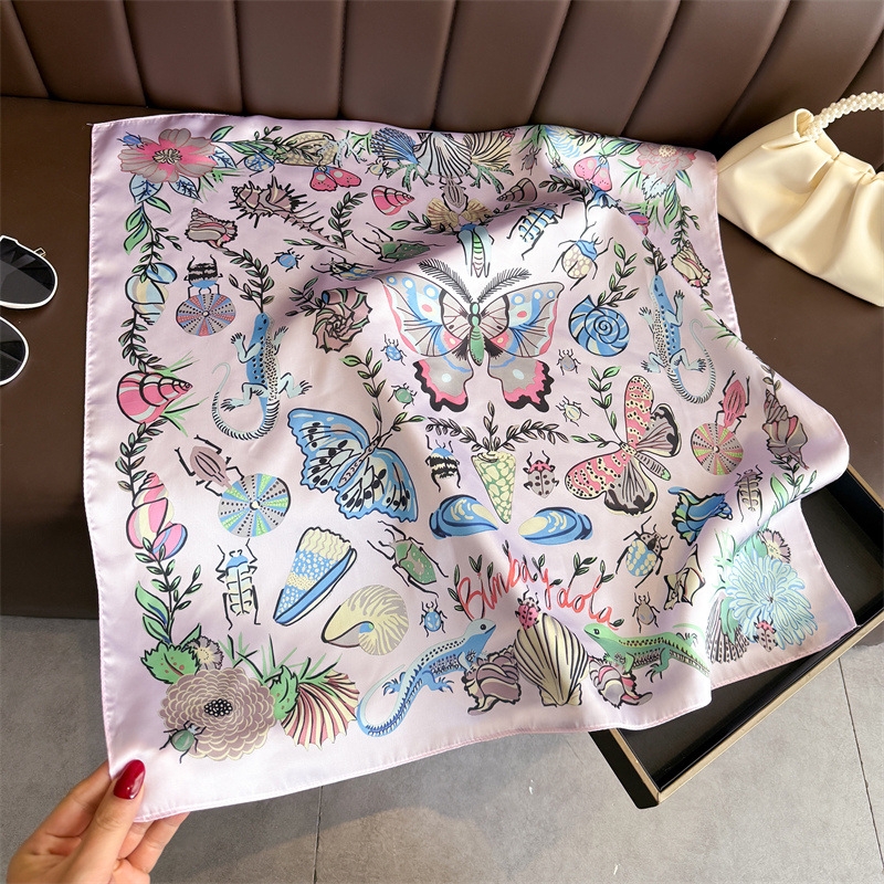 Écharpe carrée de luxe pour fe - Scarf Silk Square avis et prix