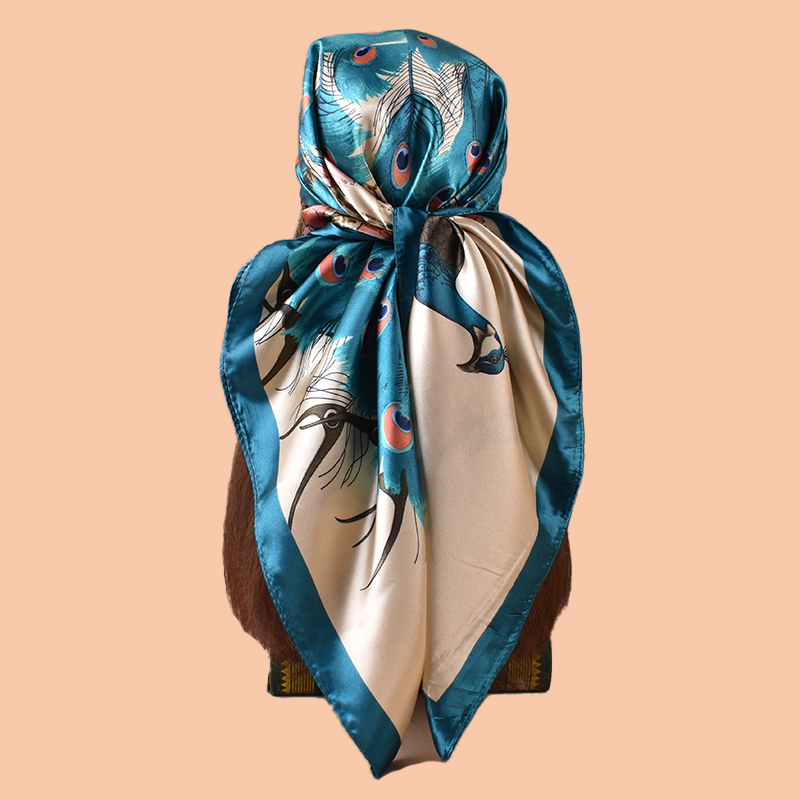 Grand foulard carré imprimé pa - Scarf Silk Square avis et prix
