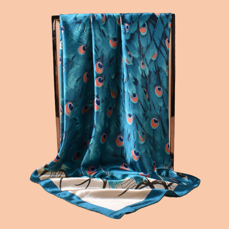 Grand foulard carré imprimé pa - Scarf Silk Square avis et prix