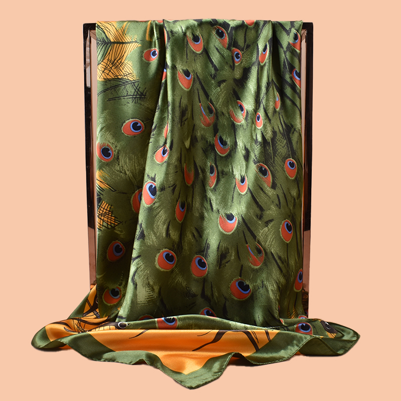 Grand foulard carré imprimé pa - Scarf Silk Square avis et prix